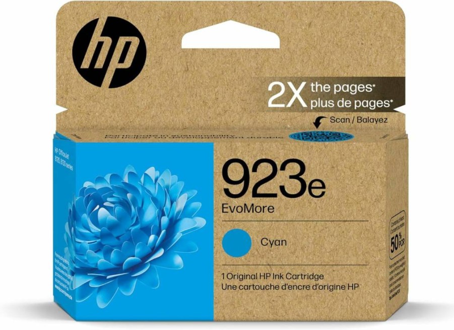 HP 923E Evomore High Yield Yellow Ink Cartridge - Compatible with OfficeJet 8120 & Pro 8130 Series | Carbon Neutral | 4K0T6LN