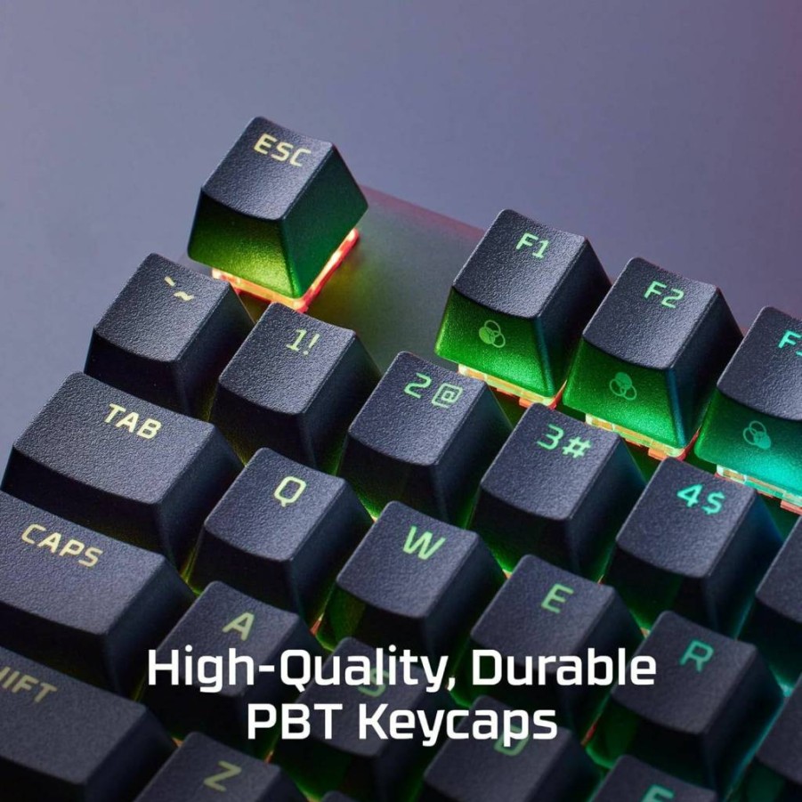 HyperX Alloy Origins 65 Mechanical Gaming Keyboard - 65% Compact RGB Backlit, Linear Red Switches, PBT Keycaps, NGENUITY Software, Black