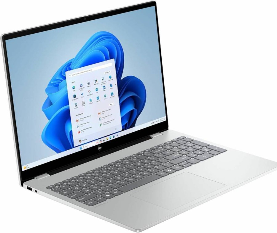HP 15.6" Touchscreen Laptop, AMD Ryzen 3 7320U, 8GB RAM, 128GB SSD, Radeon Graphics, Windows 11 Home, Silver (15-FC0099NR)