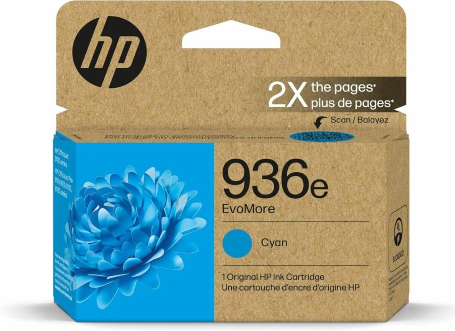 HP 936E Evomore High Yield Magenta Ink Cartridge | Compatible with OfficeJet 9120, Pro 9100, Wide Format 9700 Series | Carbon Neutral | 4S6V4LN