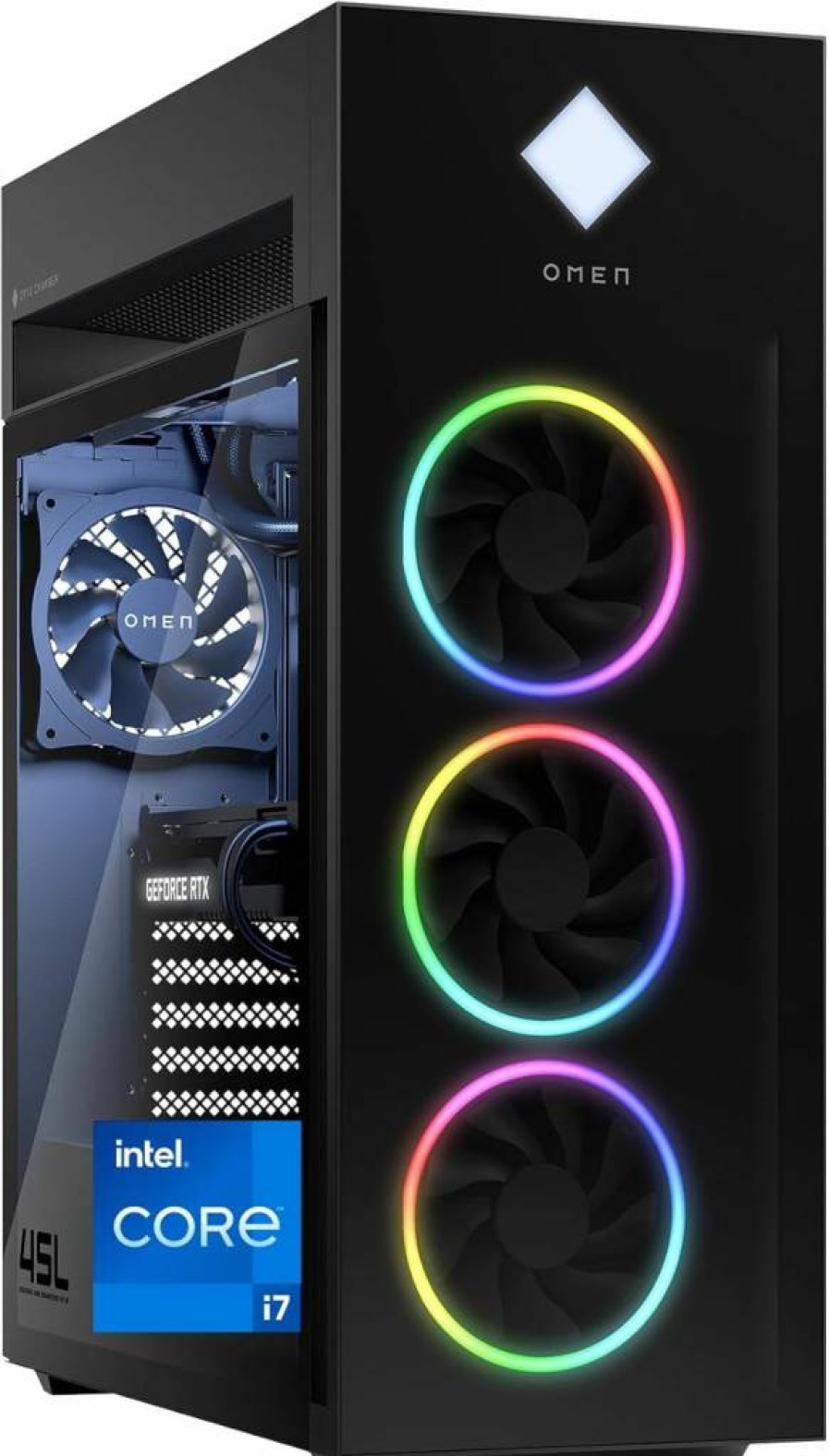 HP OMEN 45L Gaming PC (2024) - Intel Core i7-14700K, 32GB RAM, 1TB SSD, NVIDIA RTX 4080 Super, Win 11 Pro | GT22-2080 Desktop