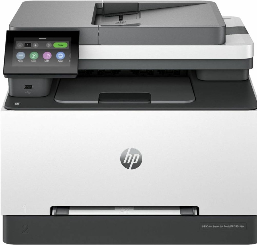 HP Color LaserJet Pro M283fdw Wireless All-in-One Printer with Mobile Printing, Duplex, Scan & Copy, Alexa Compatibility | 7KW75A | White