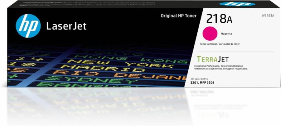 HP 218A Magenta Toner Cartridge (W2183A) - Compatible with Color LaserJet Pro 3201 & MFP 3301 Series Printers