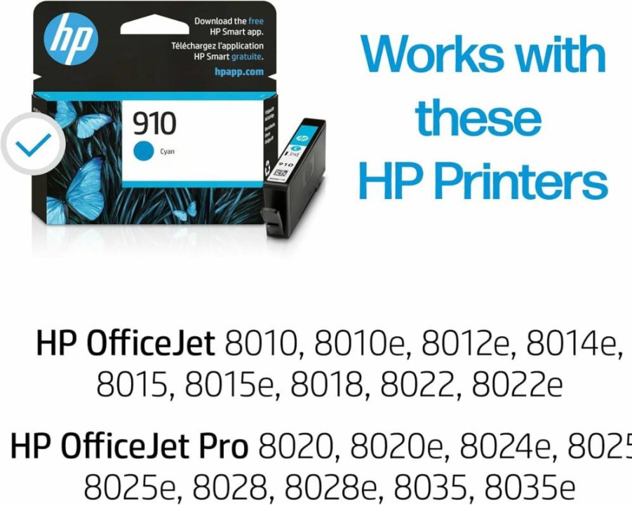 HP 910 Magenta Ink Cartridge - Compatible with HP OfficeJet 8010, 8020, Pro 8020, 8030 Series | Instant Ink Eligible | High-Yield Genuine HP Ink Replacement | 3YL59AN
