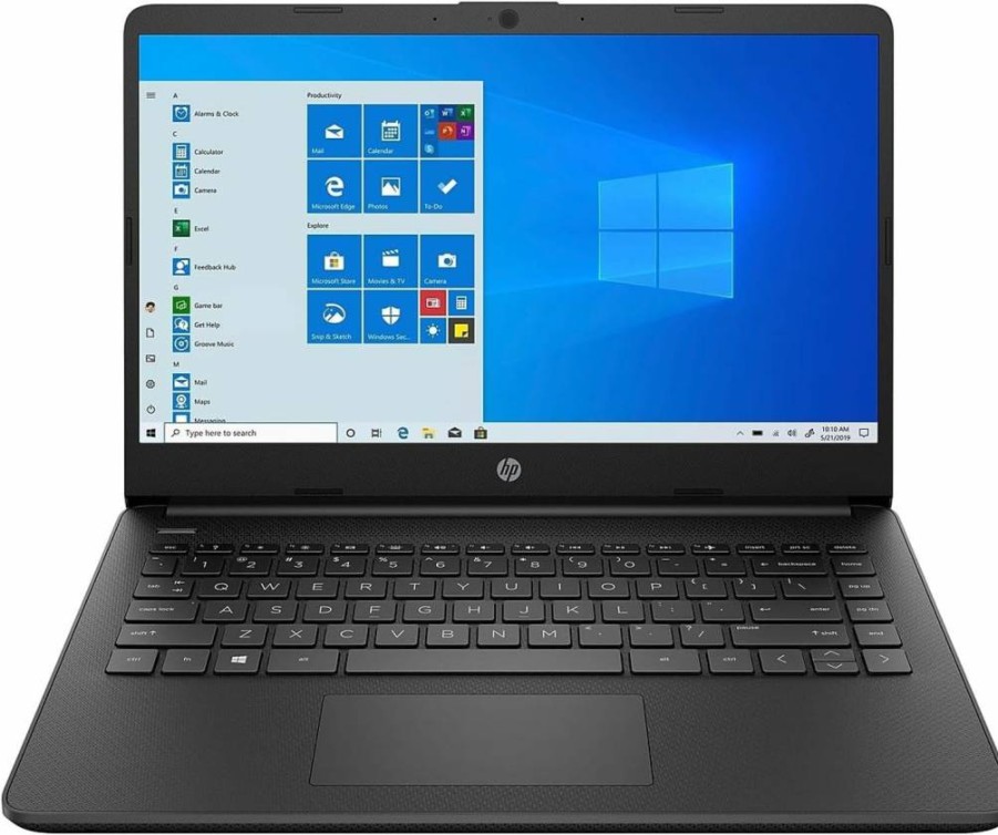 HP 14" Touchscreen Laptop - Intel Celeron N4020, 4GB RAM, 64GB eMMC Storage, Jet Black (14-dq0020nr)
