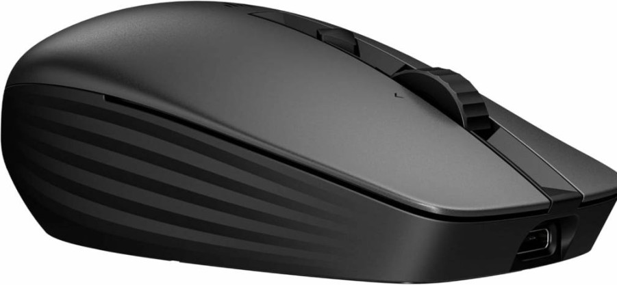 HP 920 Vertical Ergonomic Wireless Mouse - Bluetooth 5.3 & USB Receiver, 5 Customizable Buttons, 16-Week Battery Life, Multi-Device Connectivity for Windows/Mac
