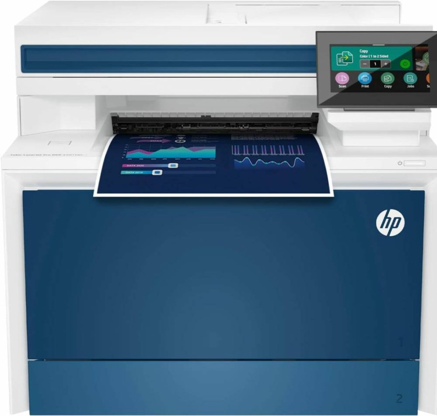 HP Color LaserJet Pro MFP 4301FDN Printer - Print, Scan, Copy, Fax for Small Teams | Fast Setup, Mobile Printing, Advanced Security | Ethernet & USB Connectivity | 16.6x17.1x15.1 Inches