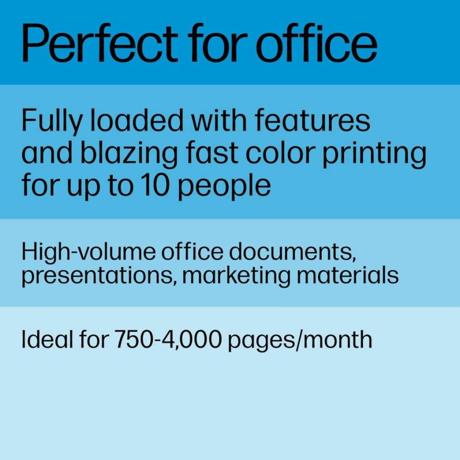 HP Color LaserJet Pro MFP 4301FDN Printer - Print, Scan, Copy, Fax for Small Teams | Fast Setup, Mobile Printing, Advanced Security | Ethernet & USB Connectivity | 16.6x17.1x15.1 Inches