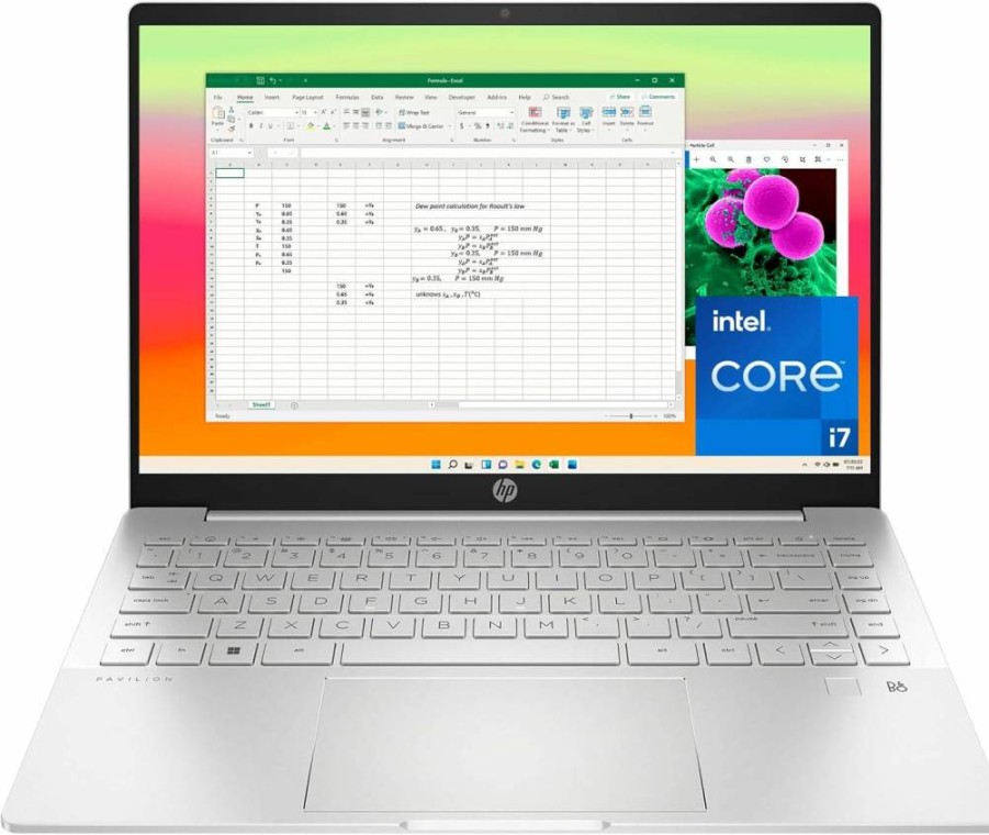 HP Pavilion Plus 14" Laptop (2023) - 13th Gen Intel Core i7, 2.8K OLED Display, 16GB RAM, 1TB SSD, NVIDIA RTX 2050, Windows 11 Pro - 14-EH1299NR