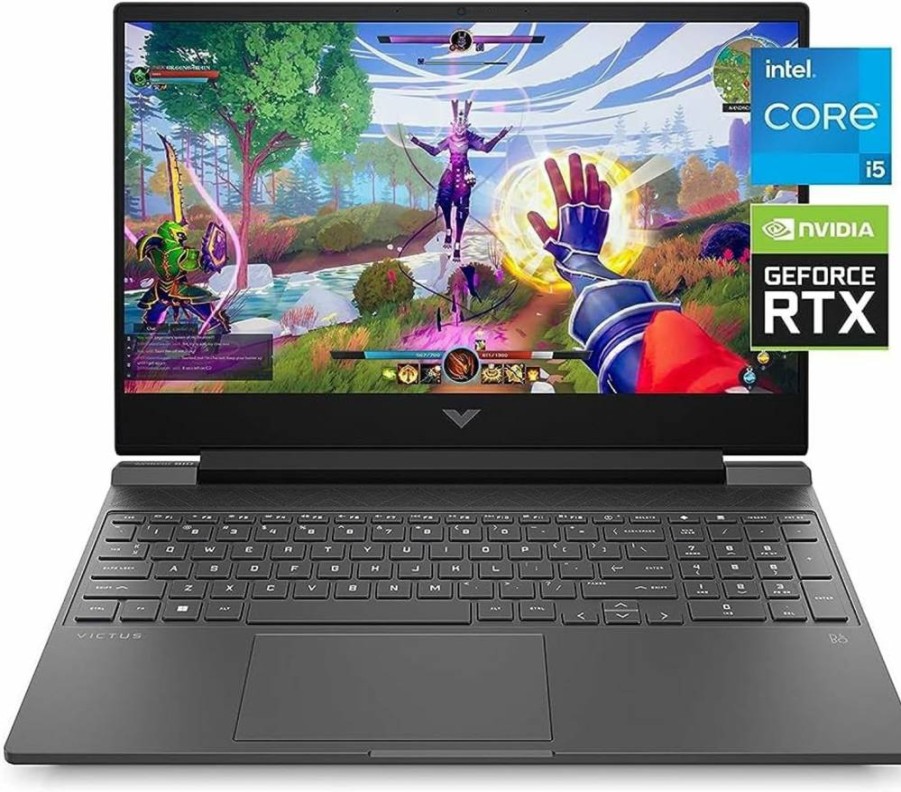 HP Victus 15 Gaming Laptop (2022) - 15.6" FHD, Intel Core i5-12500H, NVIDIA RTX 3050, 8GB RAM, 512GB SSD, Backlit Keyboard, Windows 11 Home