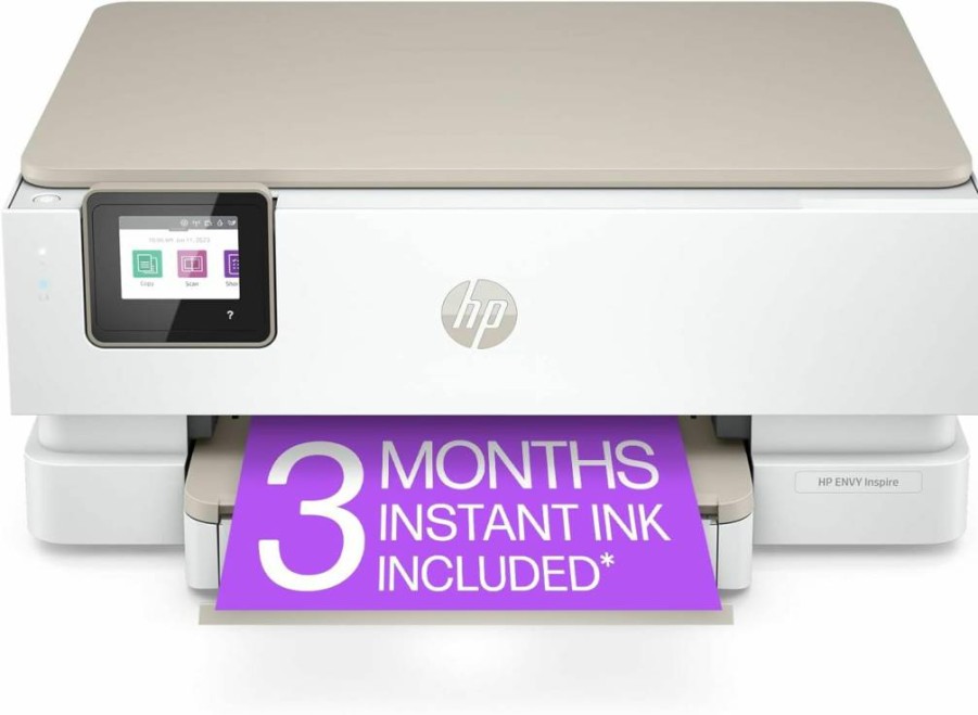 HP Envy Inspire 7255E Wireless All-in-One Color Printer with Print, Scan, Copy, Mobile Printing, Easy Setup & 3-Month Instant Ink Trial – Ideal for Home Use