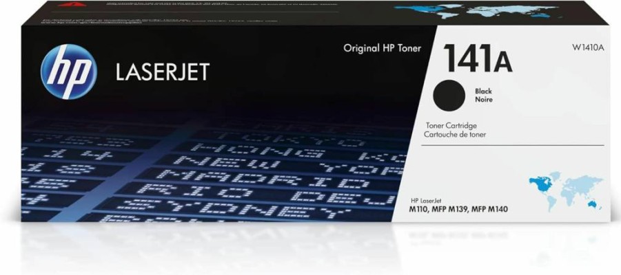HP 141A Black Toner Cartridge (W1410A) - Compatible with HP LaserJet M110, MFP M139, M140 Series - Standard Yield, Pack of 1