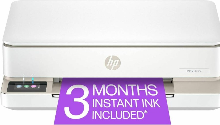 HP Envy 6155E All-in-One Wireless Color Inkjet Printer with Print, Scan, Copy, Auto Duplex & 3-Month Instant Ink Trial – Ideal for Home Use (714L5A)