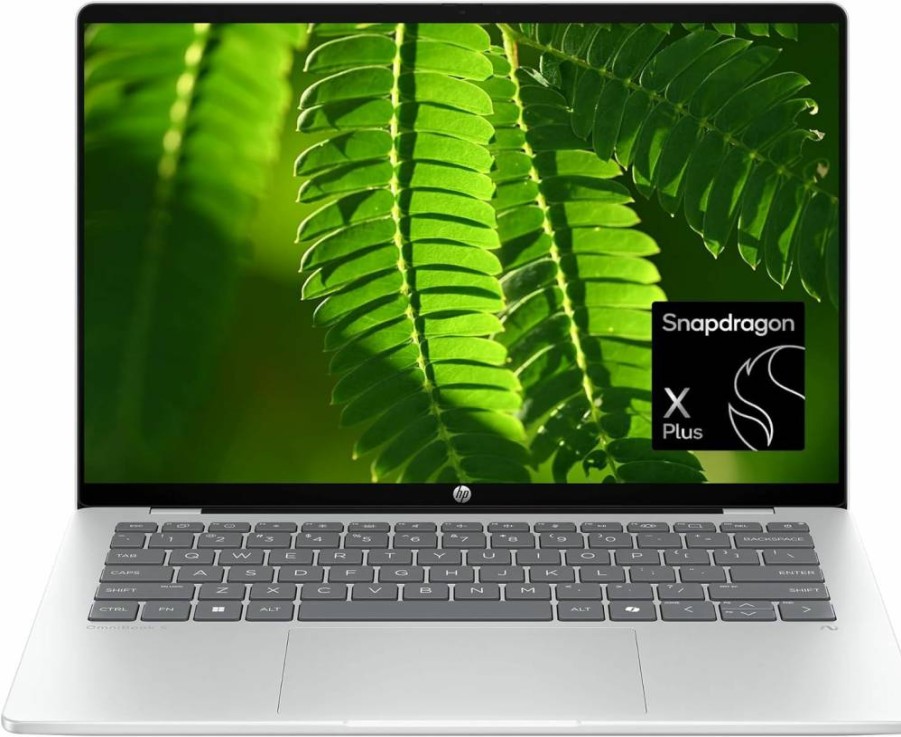 HP Omnibook 5 14" Snapdragon X Plus AI PC - 2K Display, 16GB RAM, 1TB SSD, Windows 11 Home, Copilot+ (14-He0099Nr, Glacier Silver)
