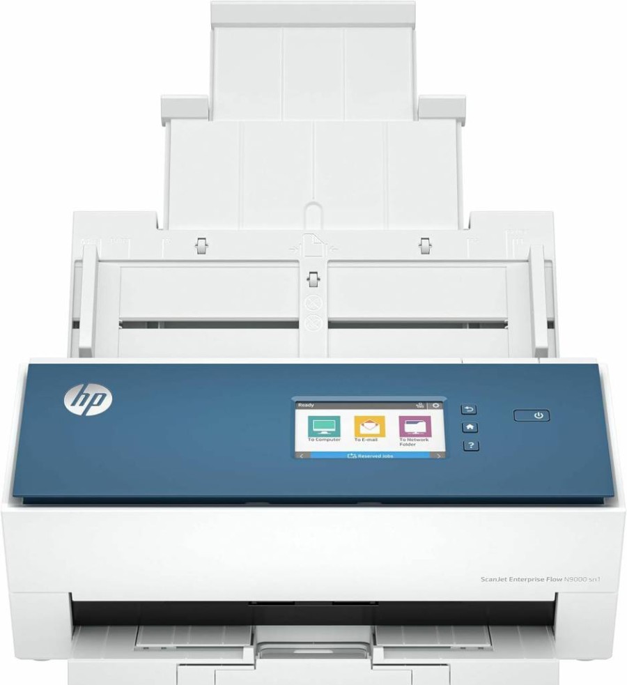 HP ScanJet Enterprise Flow N9000 SN1 High-Speed Duplex Document Scanner with 50-Page Auto Feeder - 8Q4W1A for Office Productivity