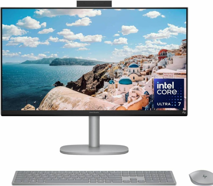HP OmniStudio X 27" All-in-One AI PC: Intel Core Ultra 7, 16GB RAM, 2TB SSD, FHD Touchscreen, Windows 11 Home, Copilot+ (27-CS1010)