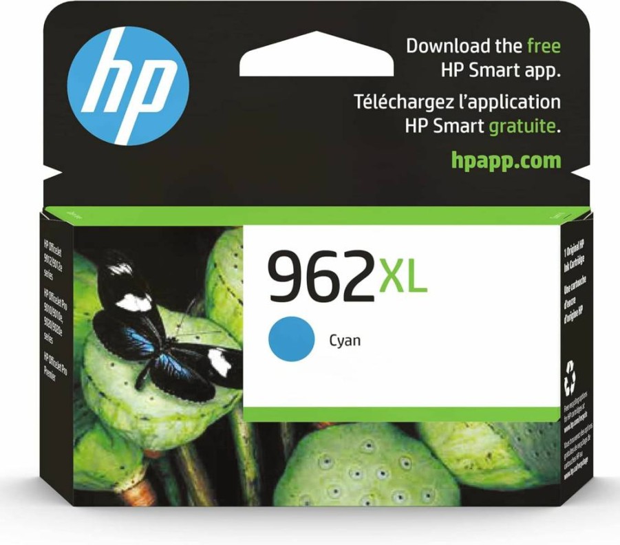 HP 962XL Black High-Yield Ink Cartridge - Compatible with OfficeJet 9010, Pro 9010, 9020 Printers | Instant Ink Eligible | 3JA03AN