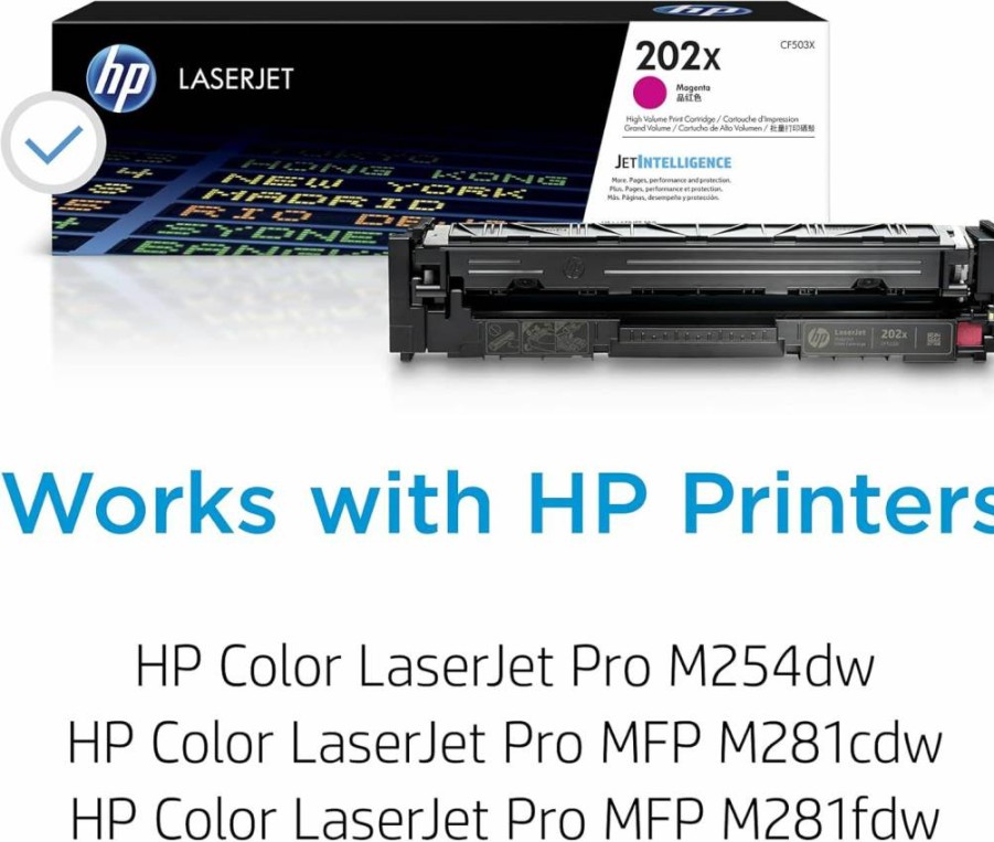 HP CF503X Magenta High-Yield Toner Cartridge | Compatible with HP Color LaserJet Pro M254dw, MFP M281fdw | CF503X Replacement Ink