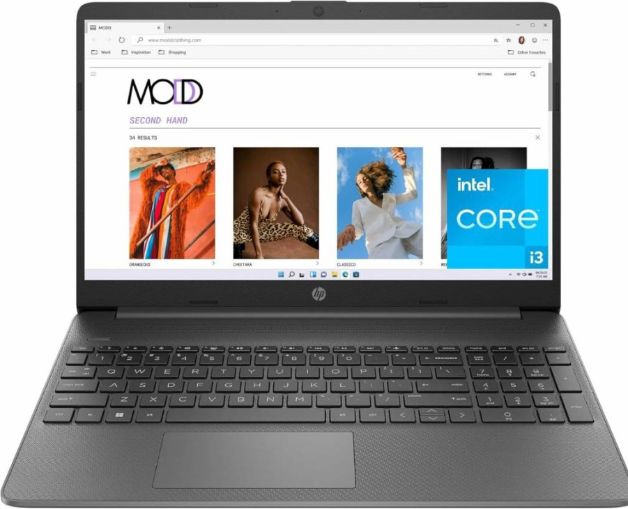 HP 15.6" FHD Laptop (2023) - Intel Core i3-1215U, 8GB RAM, 128GB SSD, Windows 11 Home, 15-dy5599nr, Grey